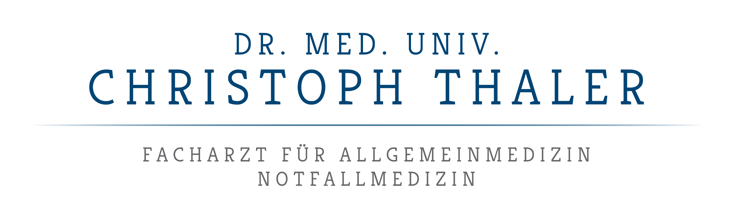 Logo Dr. med. univ. Christoph Thaler - Arzt in Timmendorfer Strand
